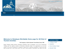 Tablet Screenshot of himalayanworldwide.com